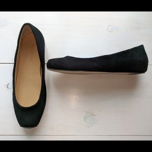 Talbots black suede ballet flats